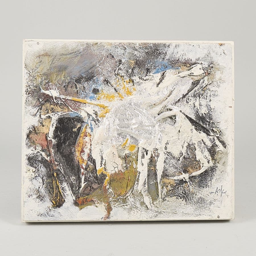 Blandteknik / collage, Adrian van Arkel (1924-2006)