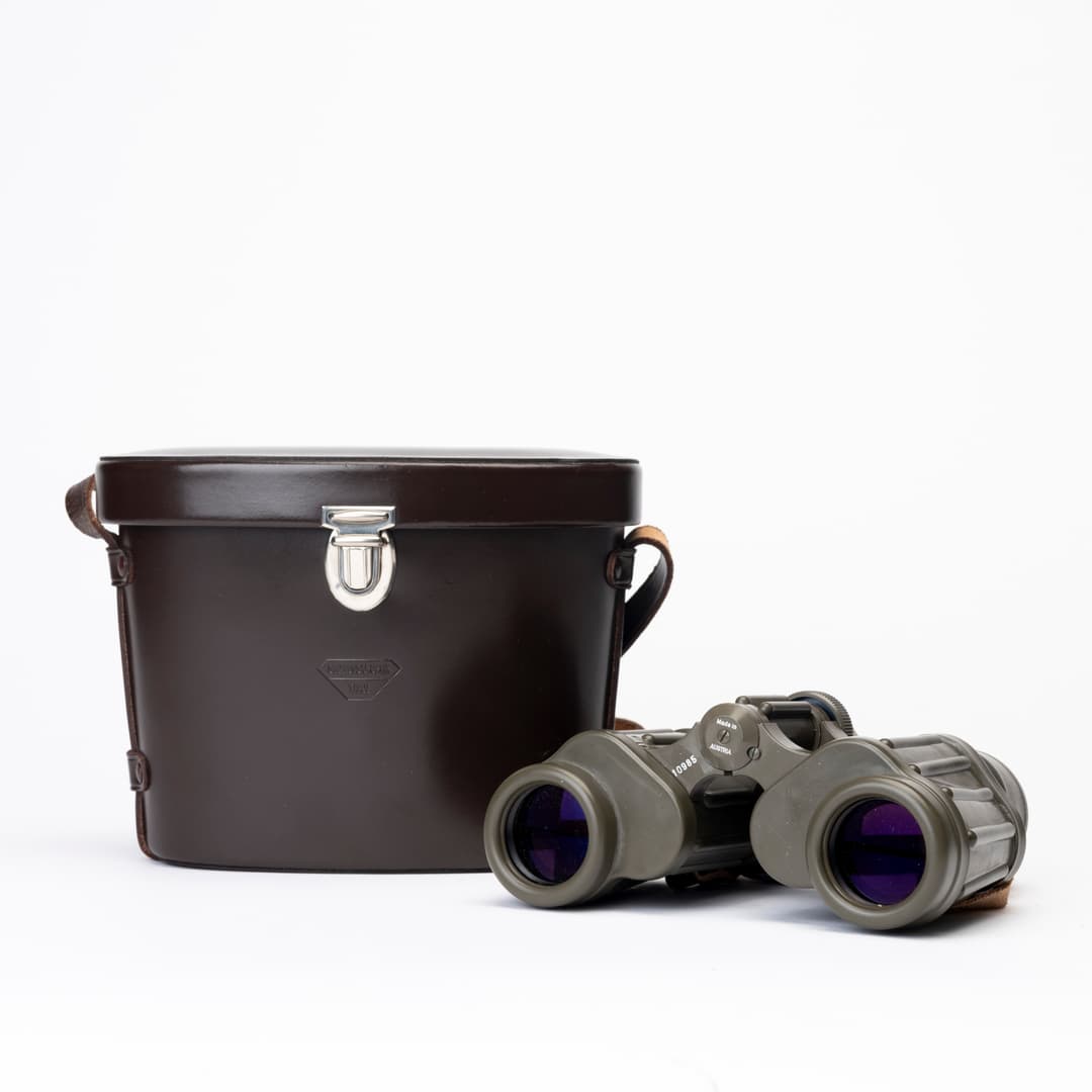 MILITÄR KIKARE, Swarovski-Optik, Tirol, 8x30W, med väska, Österrike, 1900-tal.