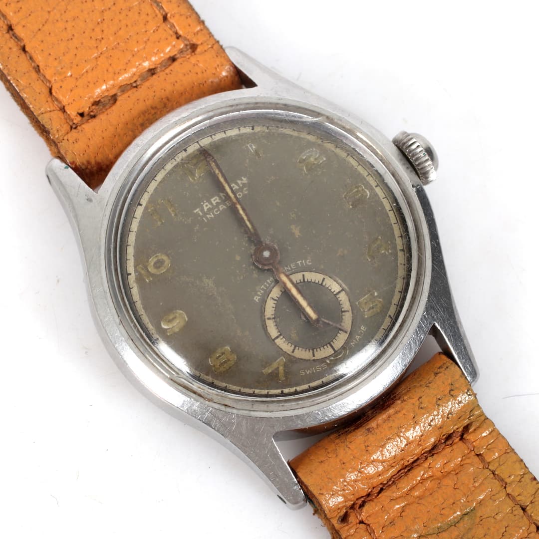 ARMBANDSUR, stål, Tärnan, Schweiz. 1900-talets mitt.