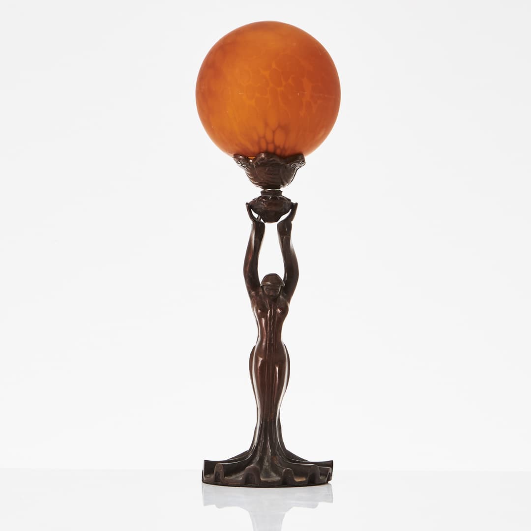 BORDSLAMPA, jugendstil, 1900-tal.