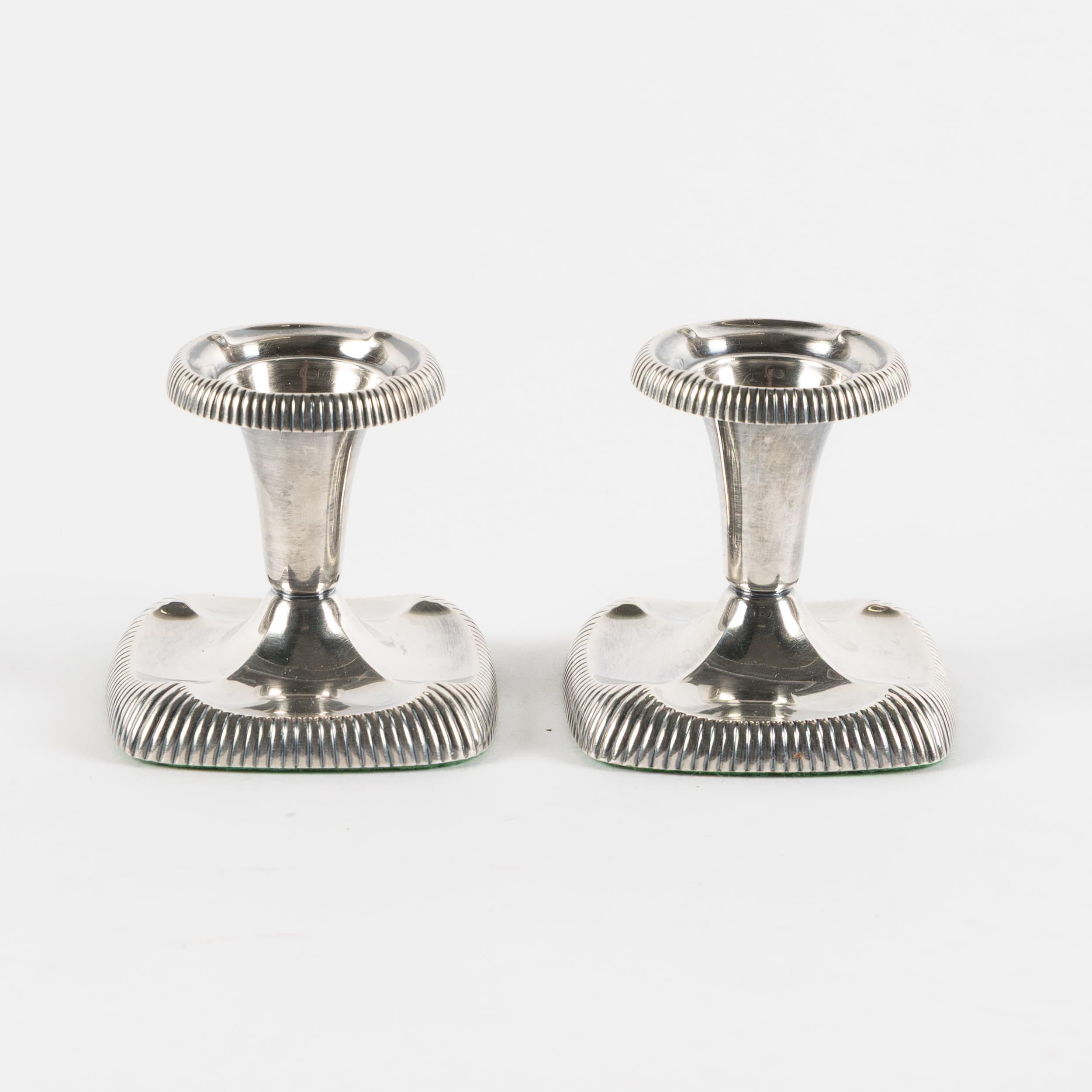LJUSSTAKAR, ett par, silver, Th. Marthinsen, Norge 1900-tal.