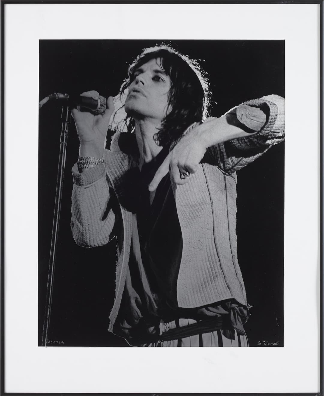 ED FINNELL (USA/SVERIGE, FÖDD 1956. FOTOGRAFI,"Mick Jagger", signerad