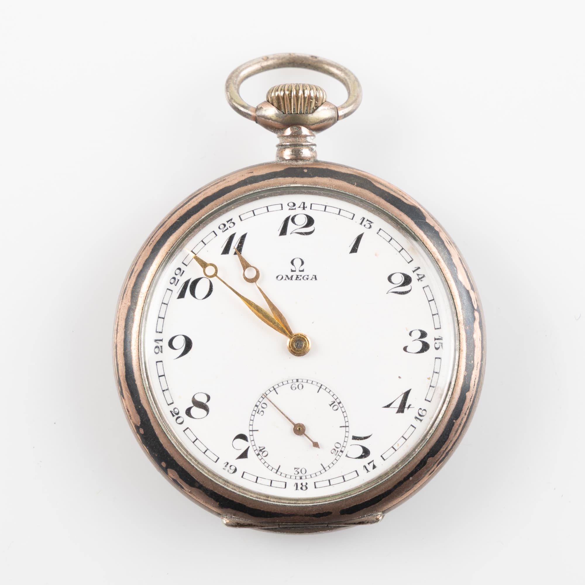 OMEGA, fickur, 52 mm, silver, ca 1930.