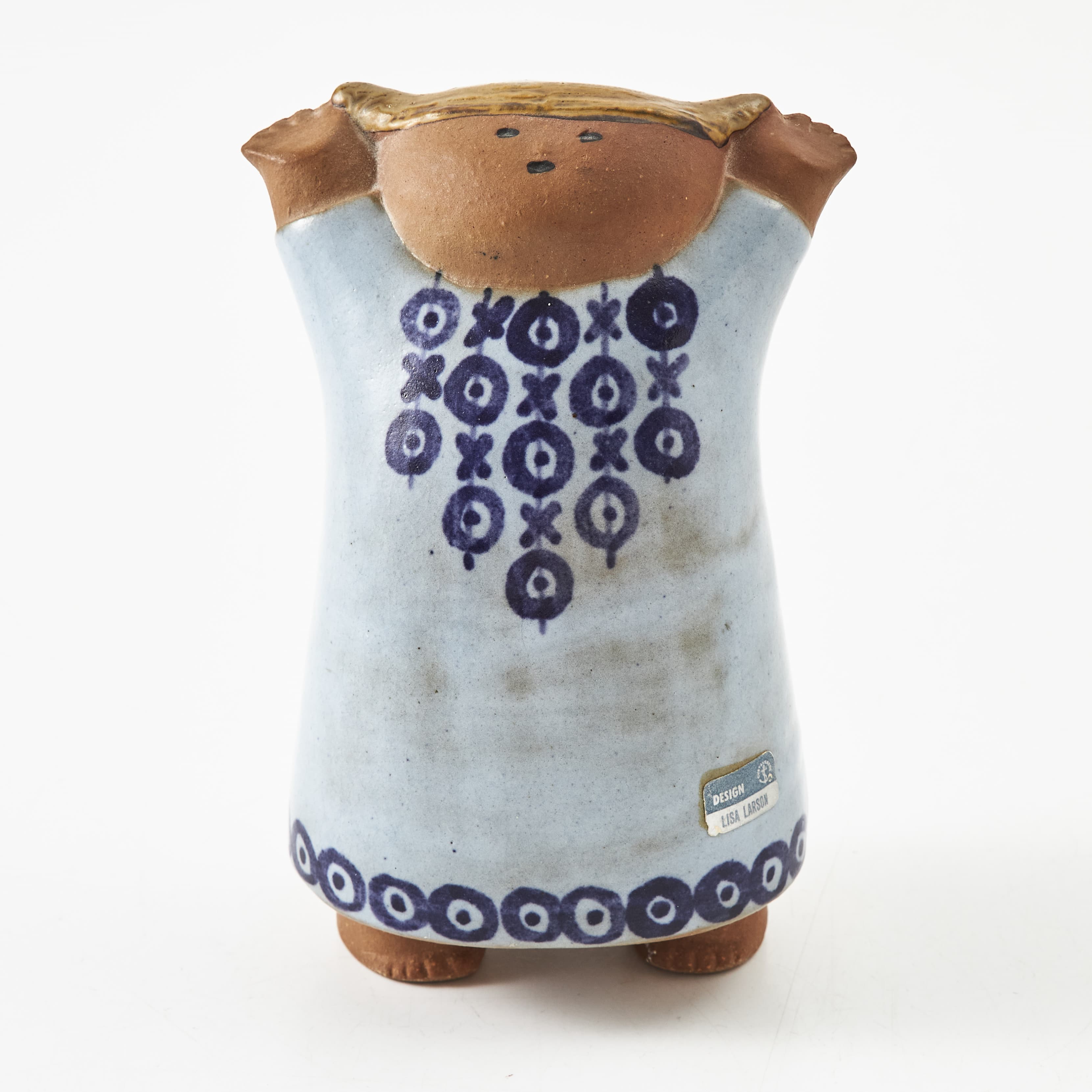 LISA LARSON. "Susanna" figurin, delvis glaserat stengods, Gustavsberg