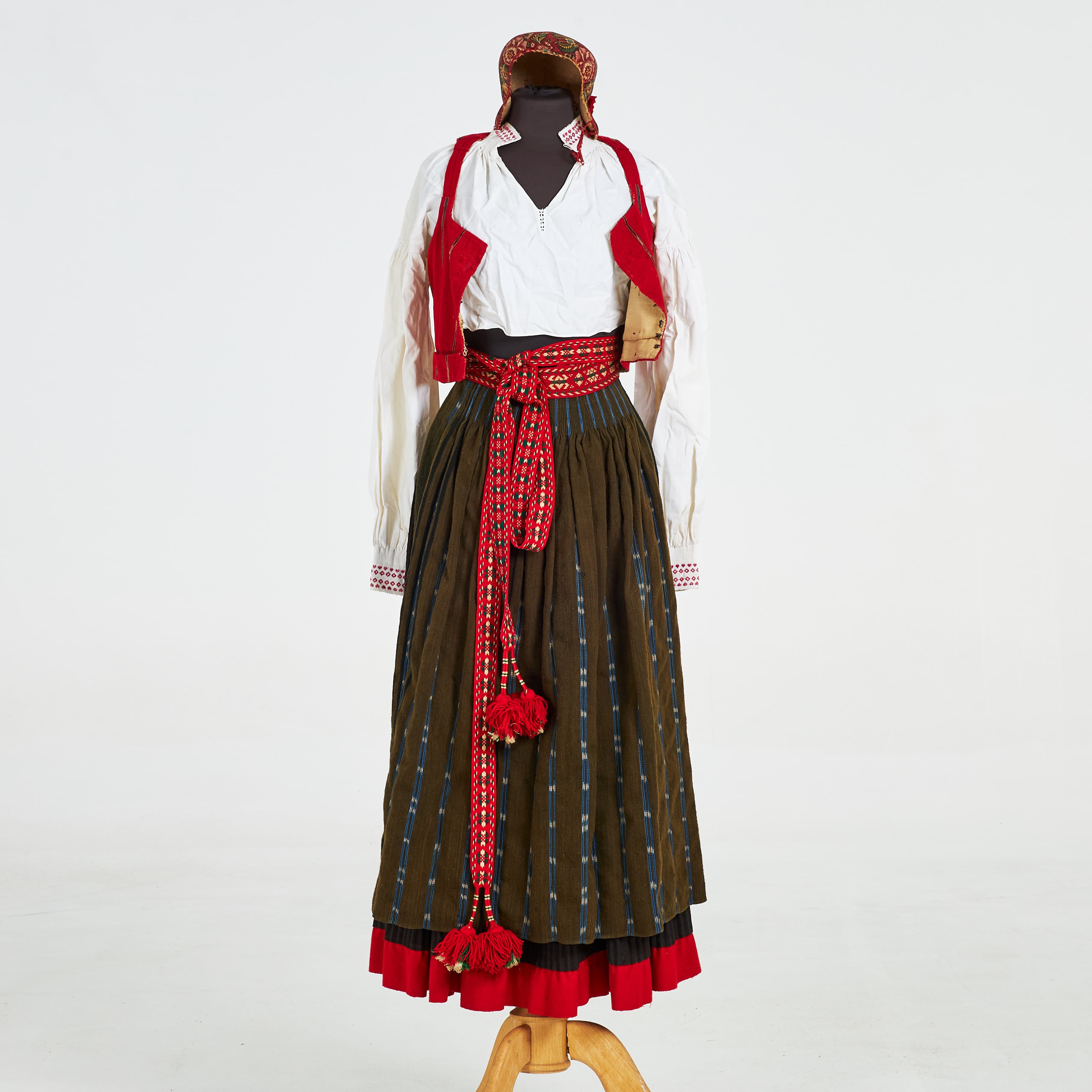 FOLKDRÄKT, 1800-tal, Hälsingland.