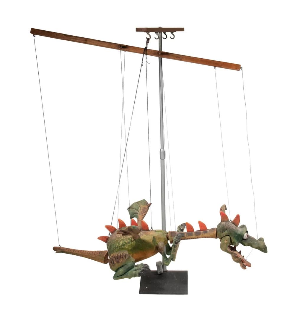 CZECH DRAGON MARIONETTE ON STAND