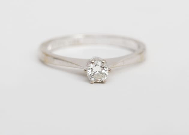 Ring 18k vitguld