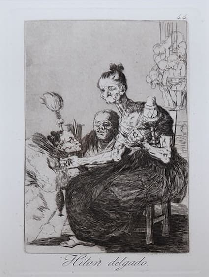 Francisco GOYA - Hilan delgado, Eau-forte