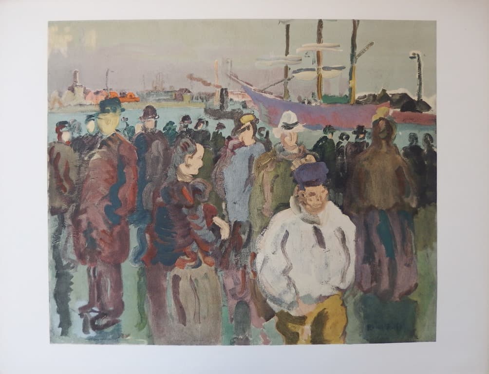 Raoul DUFY - Quai à Rouen, Lithographie signée