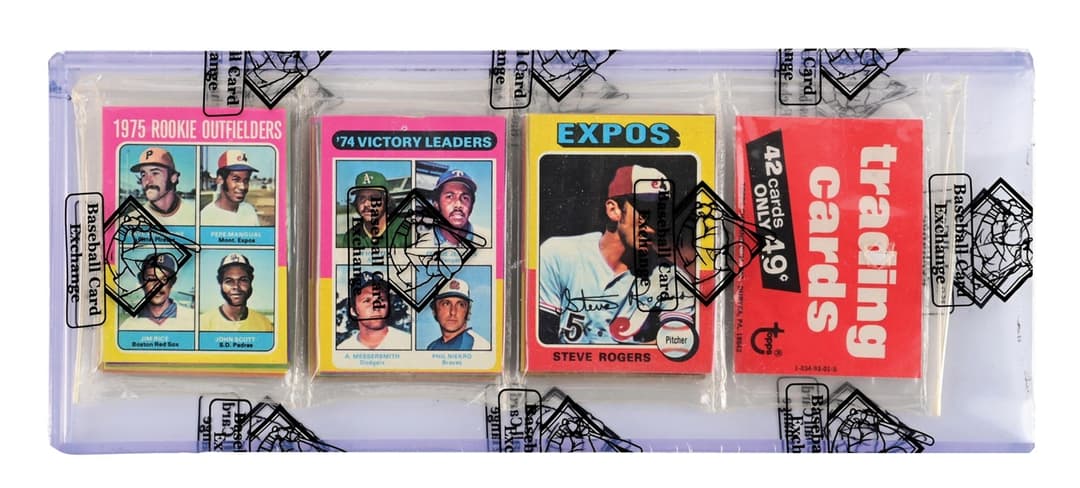 1975 TOPPS BASEBALL CARD RACK PACK