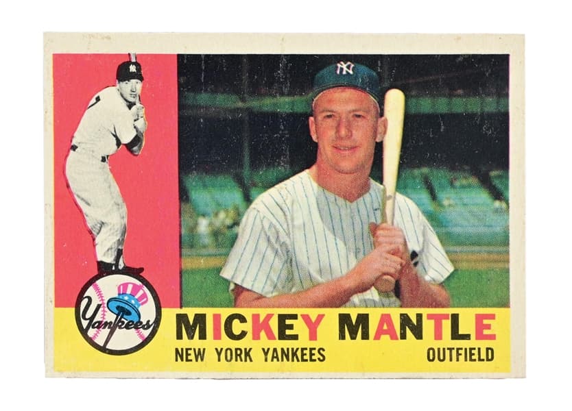 1960 TOPPS MICKEY MANTLE CARD