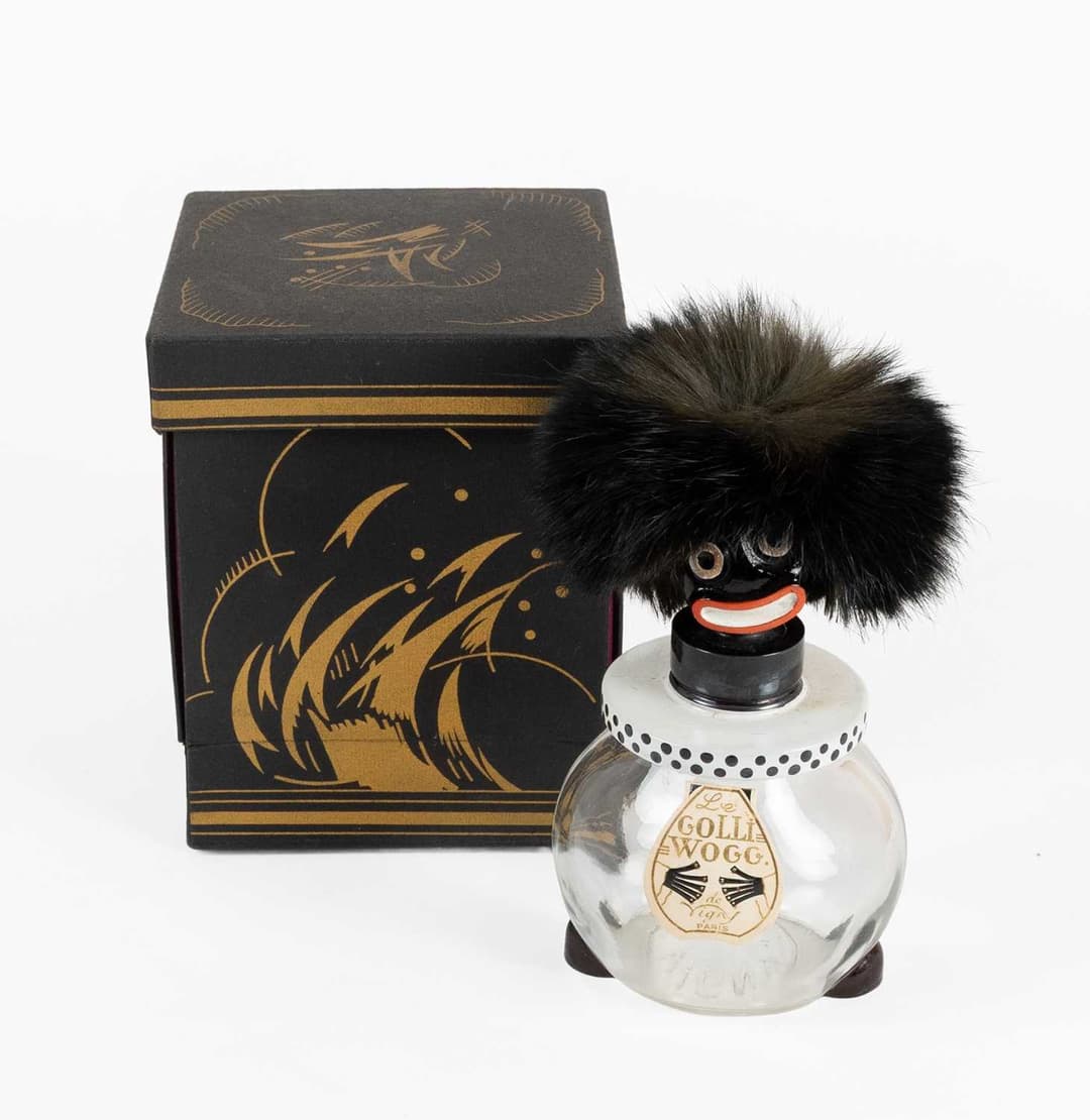 Circa 1920s Vigny Paris 'Le Golliwogg' Scent Bottle and Stopper