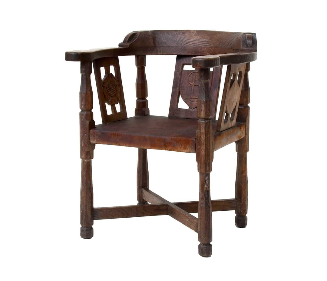 Robert Mouseman Thompson (1876-1955): An English Oak Monk's Chair