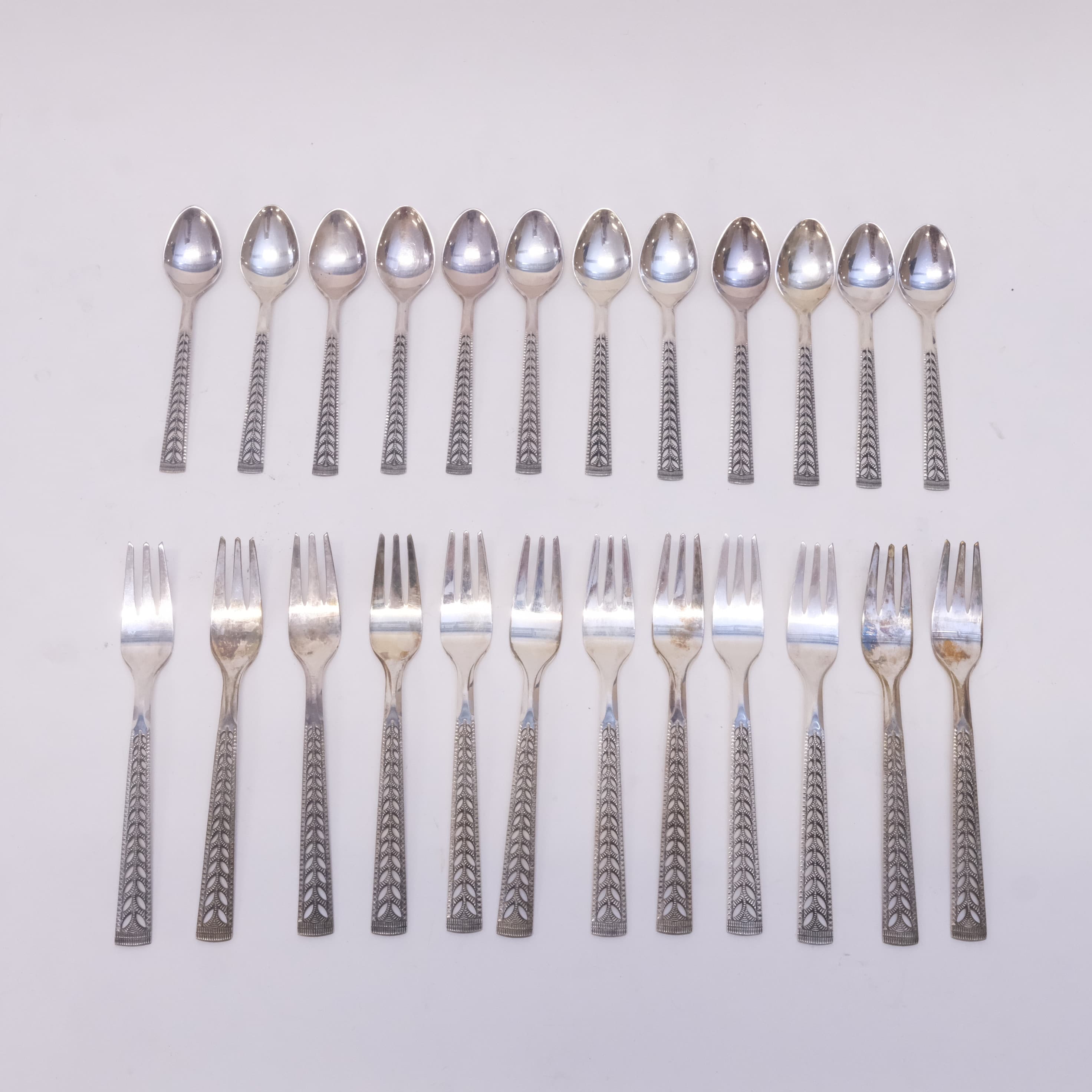 BESTICK, SILVER, "JUVEL", NORGE, 24 DELAR.