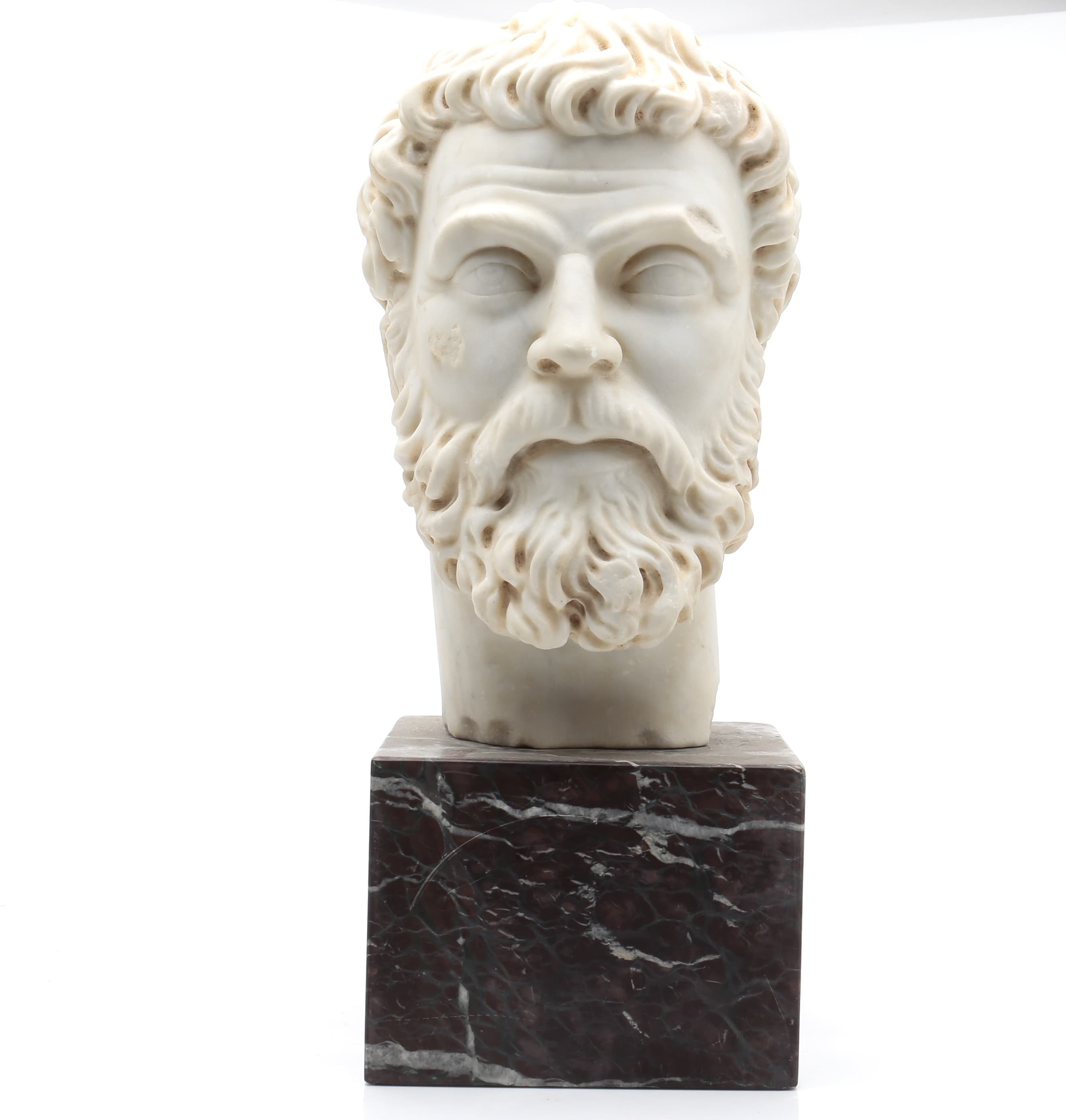 PROBABLY ITALIAN SCHOOL, 20TH CENTURY. Philosopher's head, probably Metrodorus.