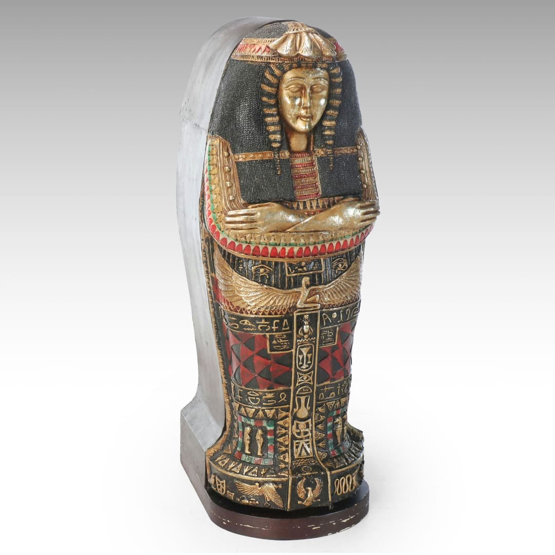 Egyptian Pharaoh Sarcophagus Novelty Storage Cabinet