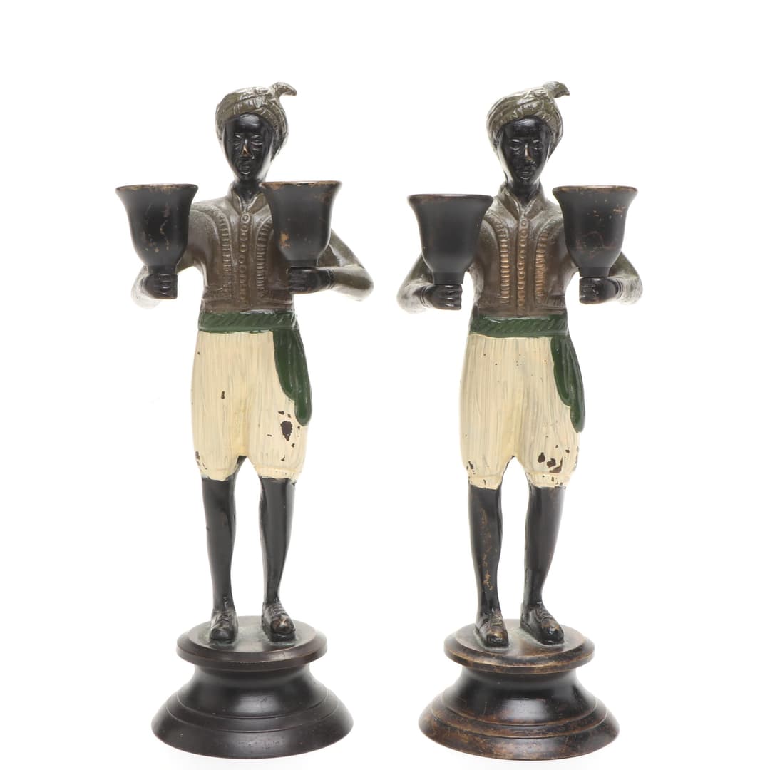 Blackamoor Brass Candelabrum
