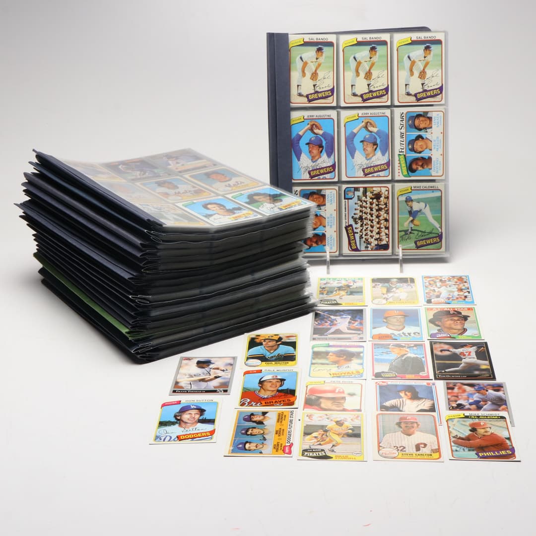 Topps and Other Baseball Cards with Kirk Gibson & Fernando Valenzuela Rookies