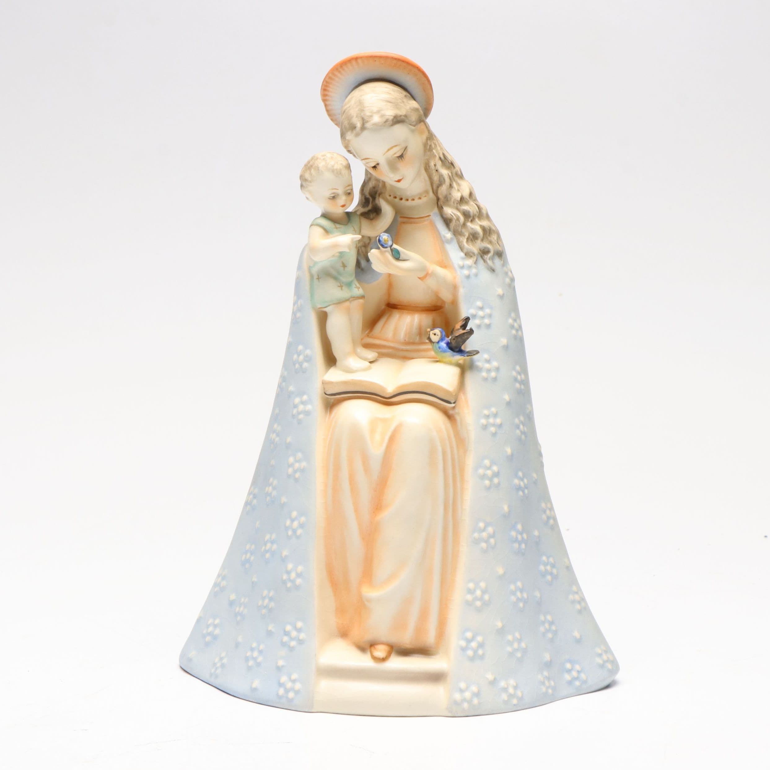 Goebel Hummel "Flower Madonna" Porcelain Figurine, Mid to Late 20th C.