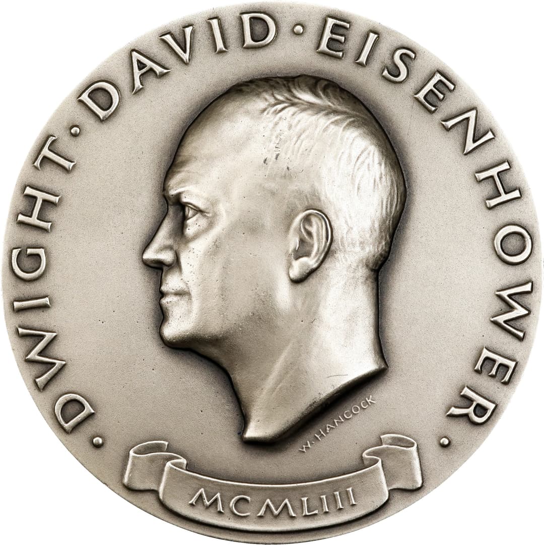 1953 Dwight D. Eisenhower Official First Inaugural Medal. Dusterberg-OIM