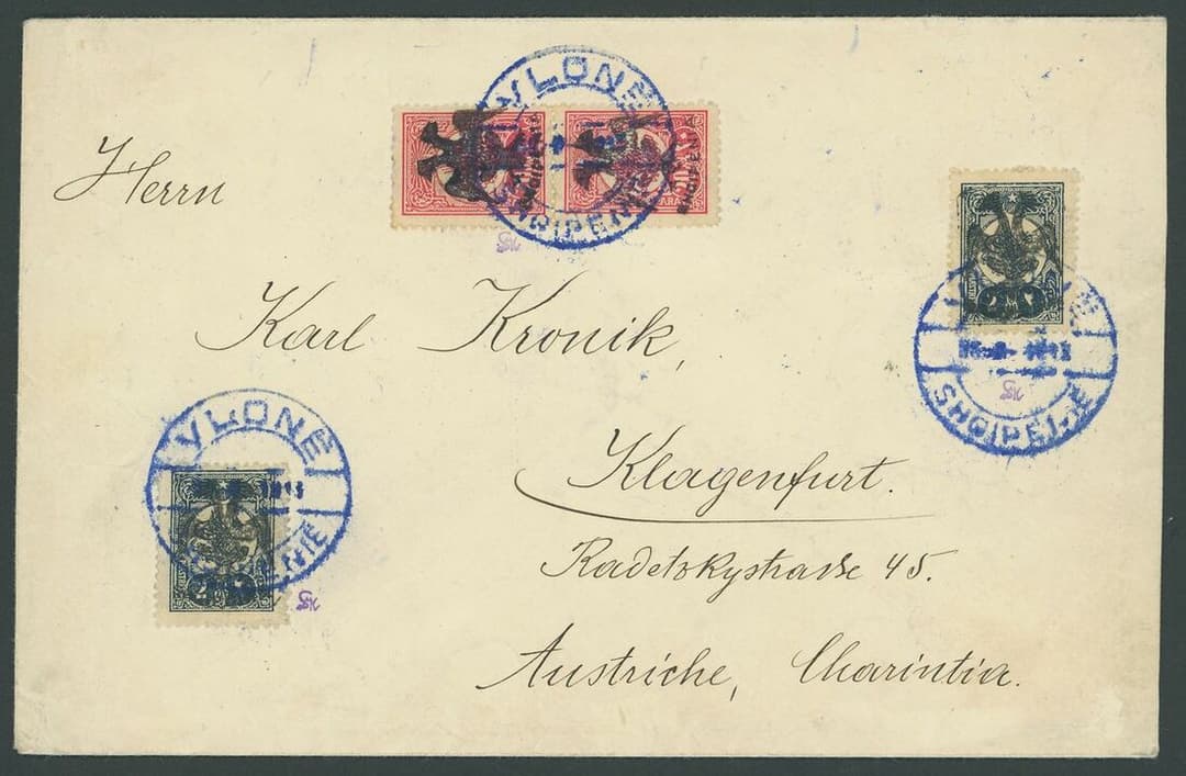 First Independent Albania (1912-1914) Third Issue 1913 (June 18).