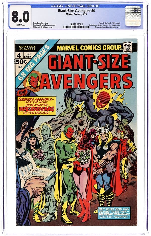 Giant Size Avengers (1974) 4 CGC 8.0