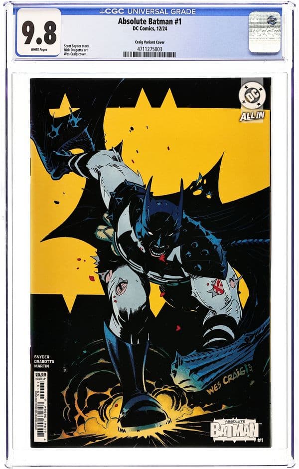 Absolute Batman (2024 DC) 1B CGC 9.8