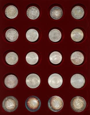 Commemoratives, 1888-1972 complete, as well as 200 kr 1990, 1992
