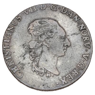 Christian VII, Altona, speciedaler 1789, H 39D, FP SH9.11 – Bruun