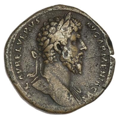 Roman Empire, Lucius Verus, 161-169 BC, Æ Sestertius, Rome mint, 164