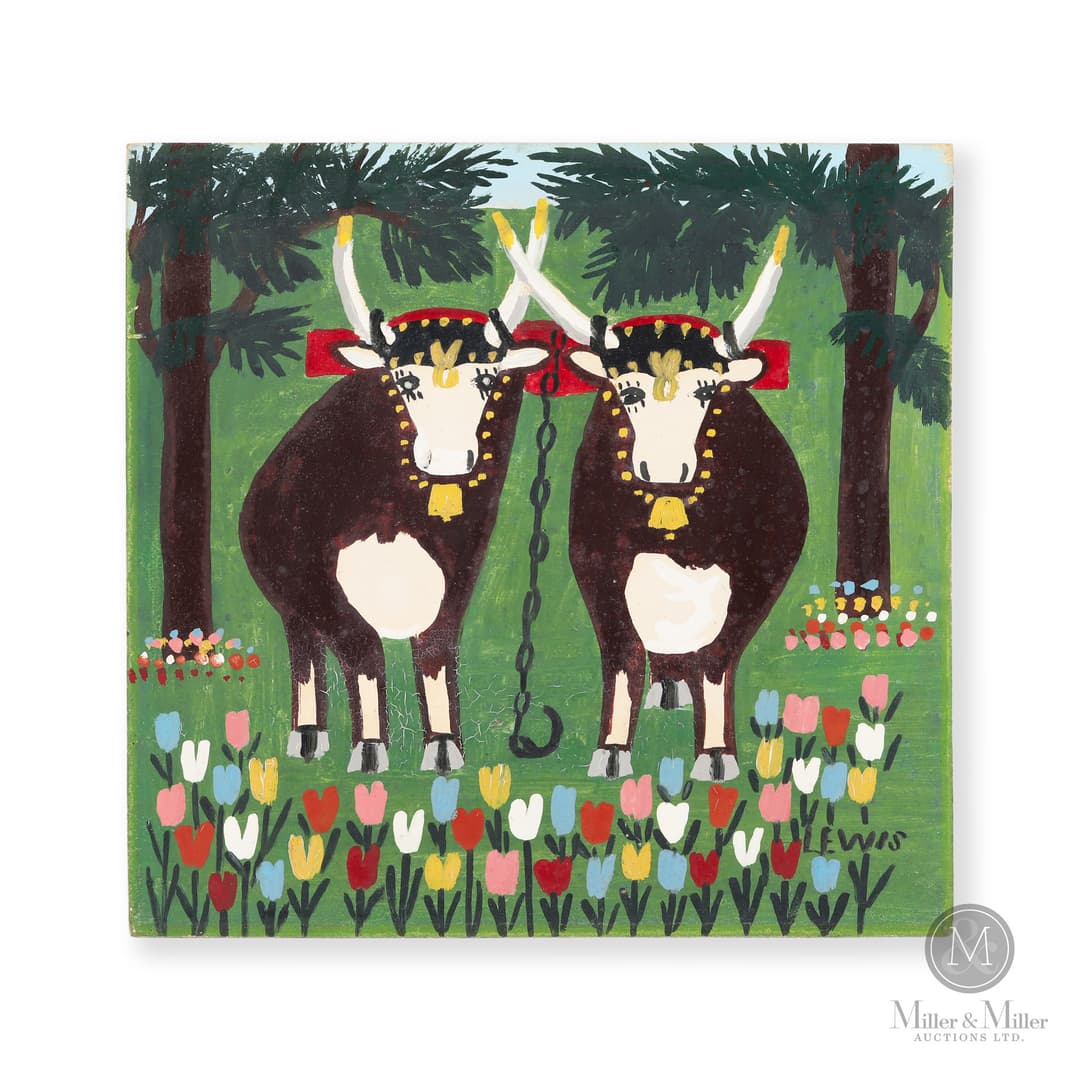*PREVIEW LOT* Lewis, Maud (1901-1970) Springtime Oxen