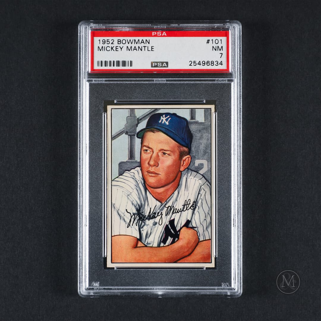 *PREVIEW LOT* 1952 Bowman #101 Mickey Mantle PSA-7