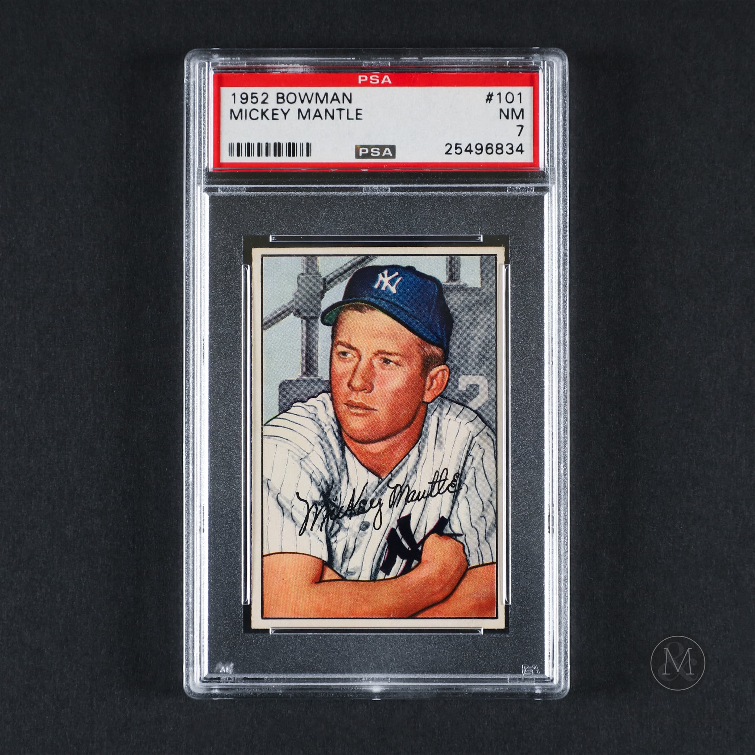 *PREVIEW LOT* 1952 Bowman #101 Mickey Mantle PSA-7