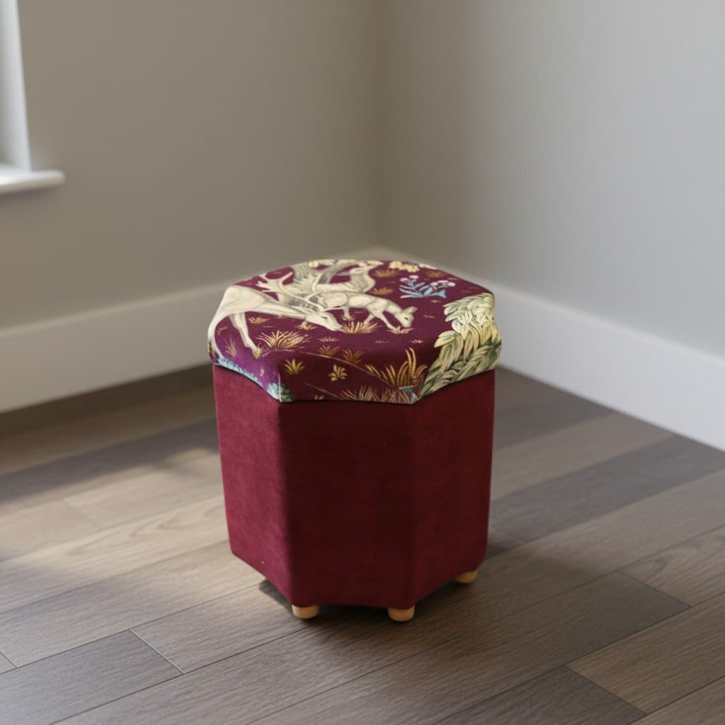 Stjärnformad sypall The Brook Velvet Morris & Co. 40x40x38 cm. Reserverat