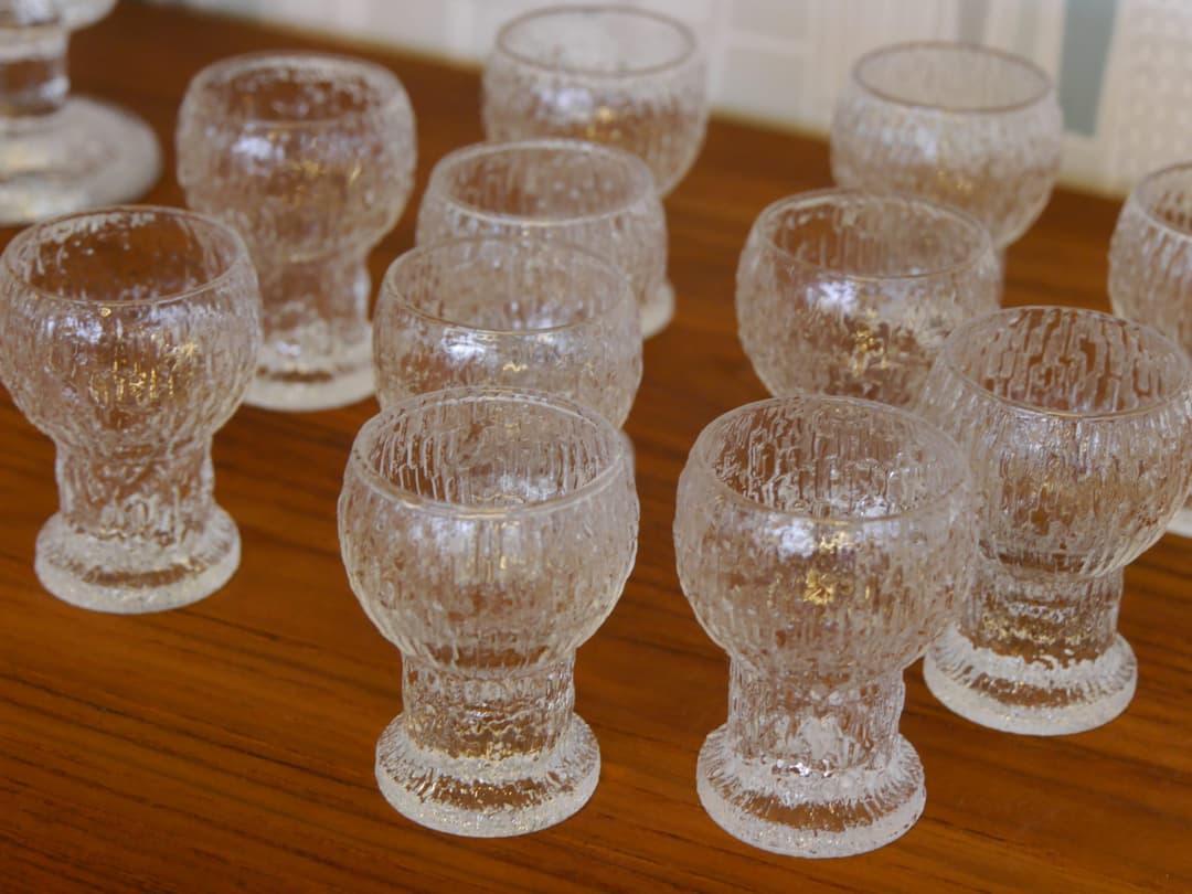 Kekkerit snapsglas Timo Sarpaneva Iittala. 7 cm höga