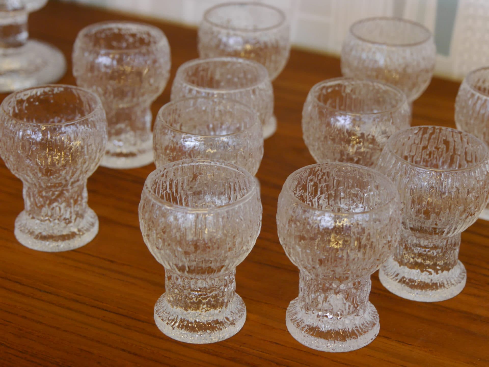 Kekkerit snapsglas Timo Sarpaneva Iittala. 7 cm höga