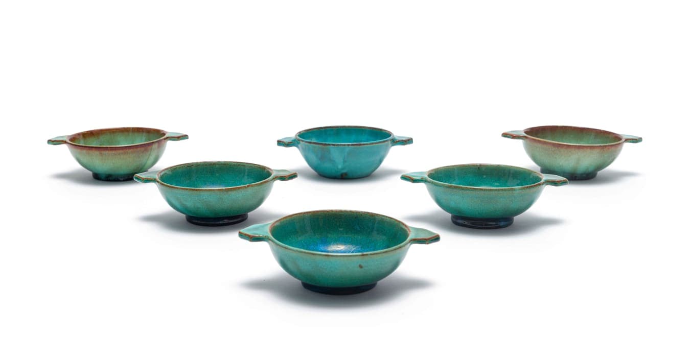 Linn Ware/Ceramic Studio; Six soup bowls
