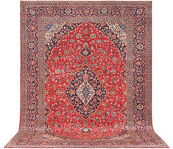 A Kashan carpet, c. 430 x 302 cm.