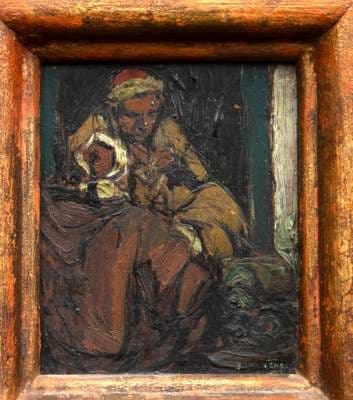 Isidore van Mens (1890-1985), Seated man