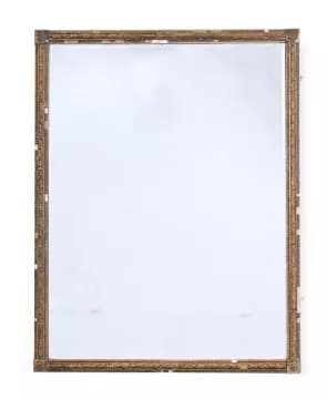 A LARGE GILT COMPOSITION MIRROR, IN REGENCY STYLE, 19TH CENTURY