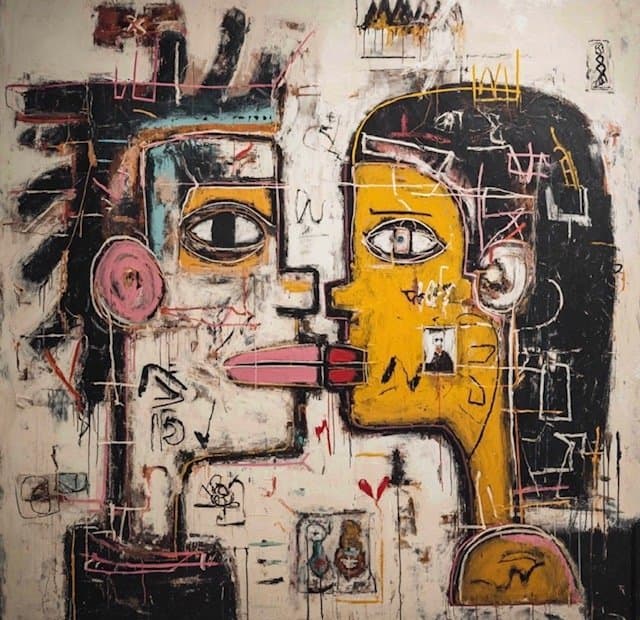 Eric Brumette - KISS ME LIKE BASQUIAT 16 - Toile L