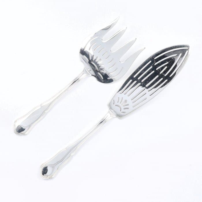 Wolfers Frères model: Chippendale - Fish serving set (2) - .835 silver