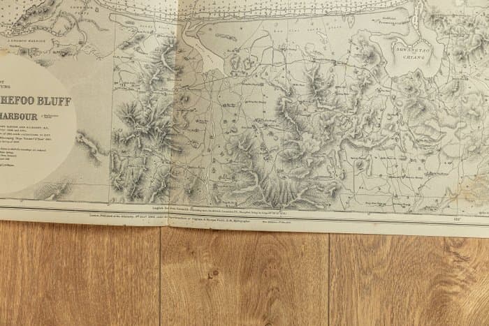 China - China, Shantung Province – Chefoo / Yentai Harbour – 1929 edition; British Admiralty Hydrographic - British Admiralty Hydrographic Chart No. 1260 – China, Shantung Province – Chefoo / Yentai Harbour – - 1861-1880