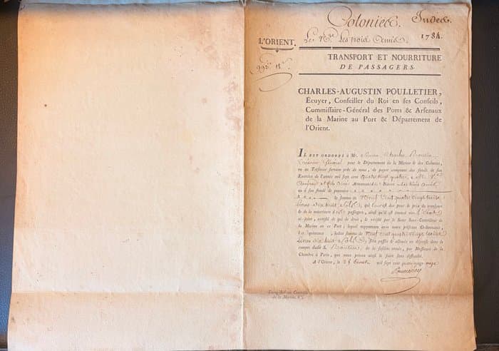 France - Navy - Document - Transport et la nourriture de...