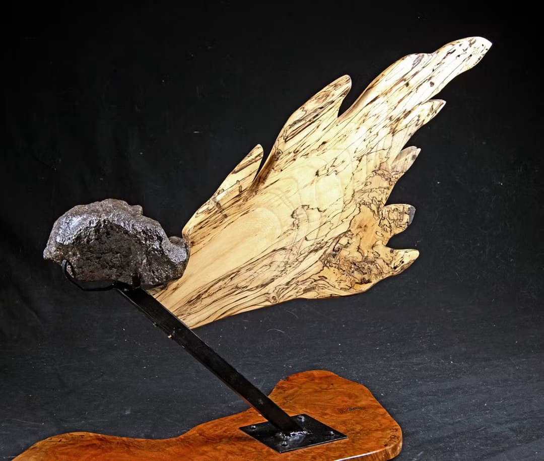 Campo del Cielo Iron Meteorite, 29.2 lbs, Sculpted Custom Display