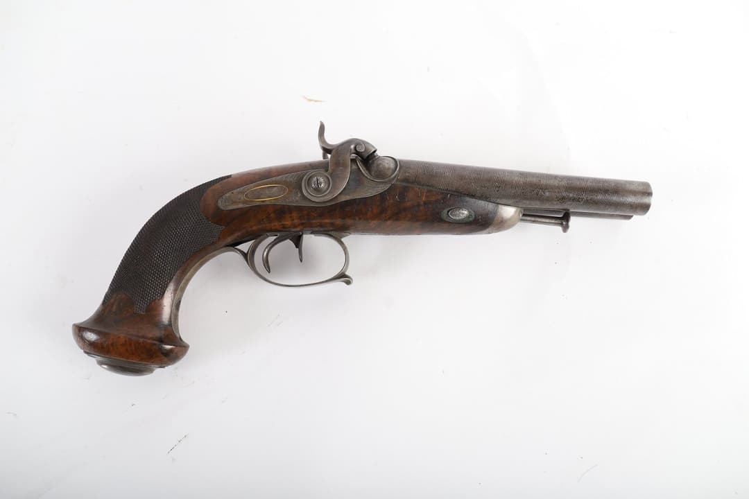France - OFFICER'S PERCUSSION GUN WITH DOUBLE BARS. - Lot 27