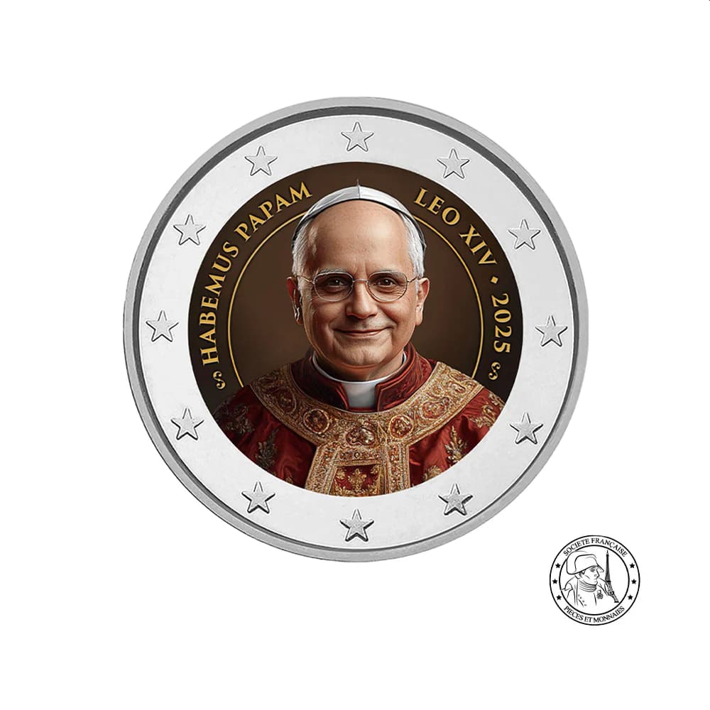 Pape Léon XIV 2025 - 2 Euros Commémorative - Variantes disponibles