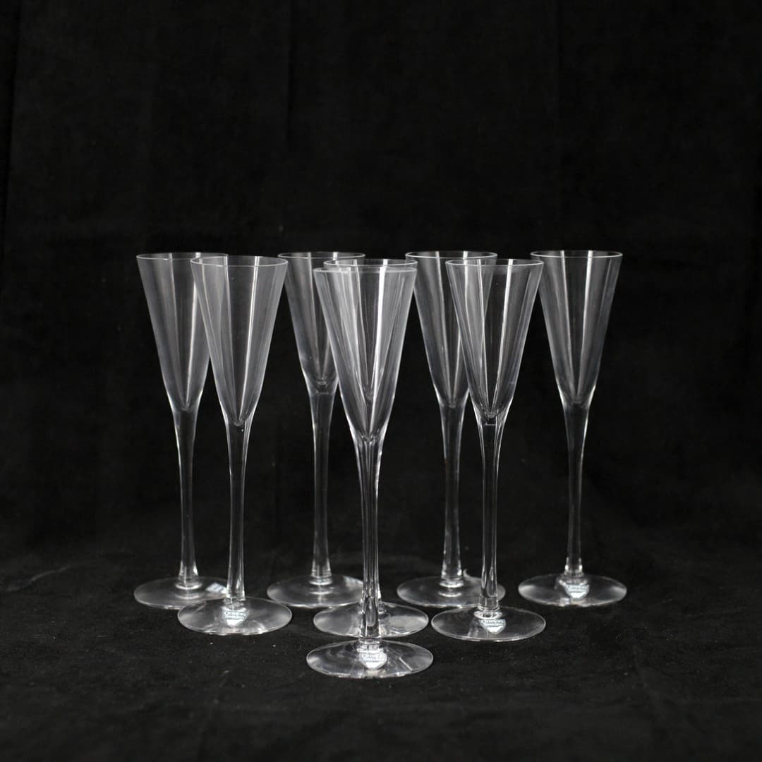 SNAPSGLAS, 8 st, kristall, Orrefors.