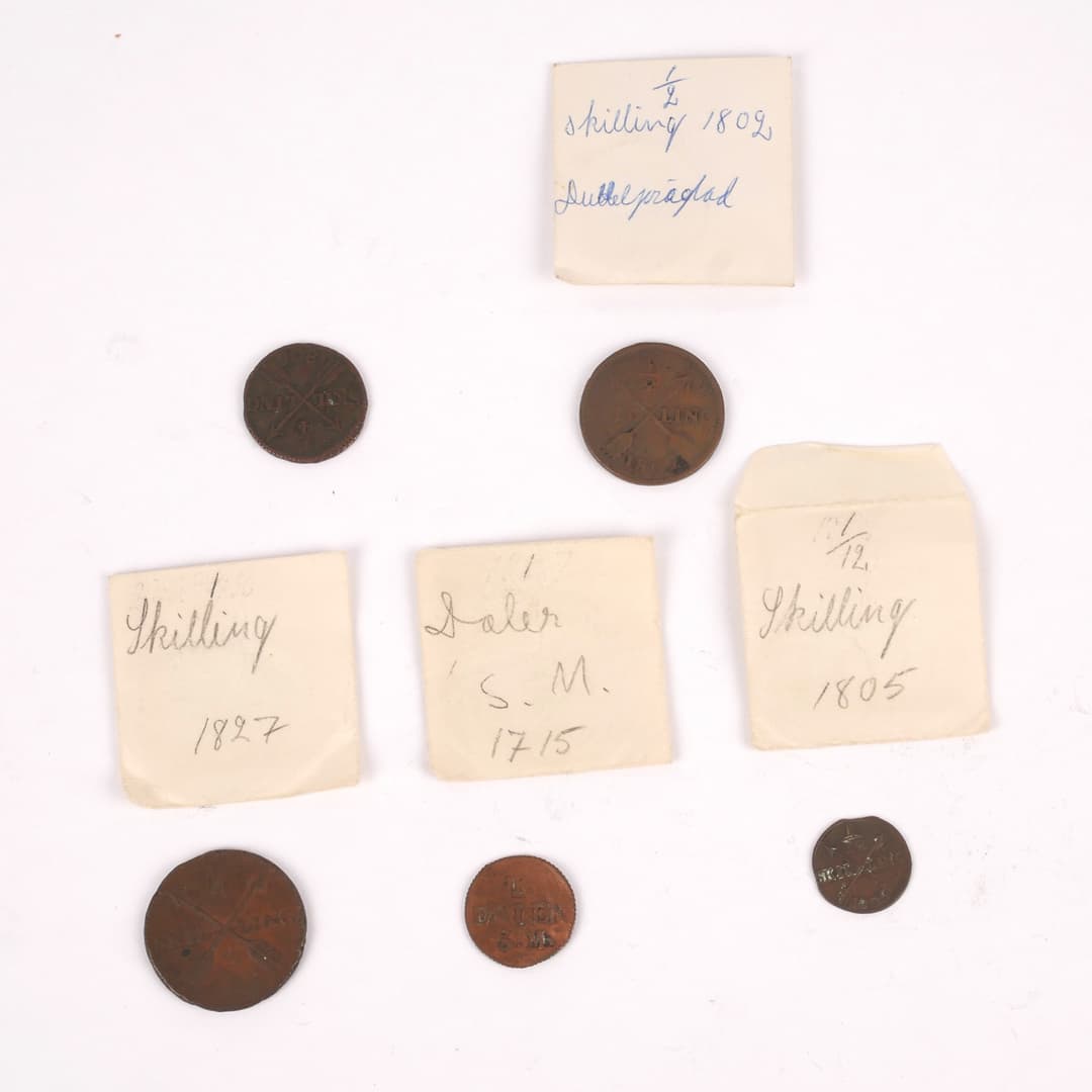MYNT, 5 st, Daler och Skilling, Sverige, 17/1800-tal.
