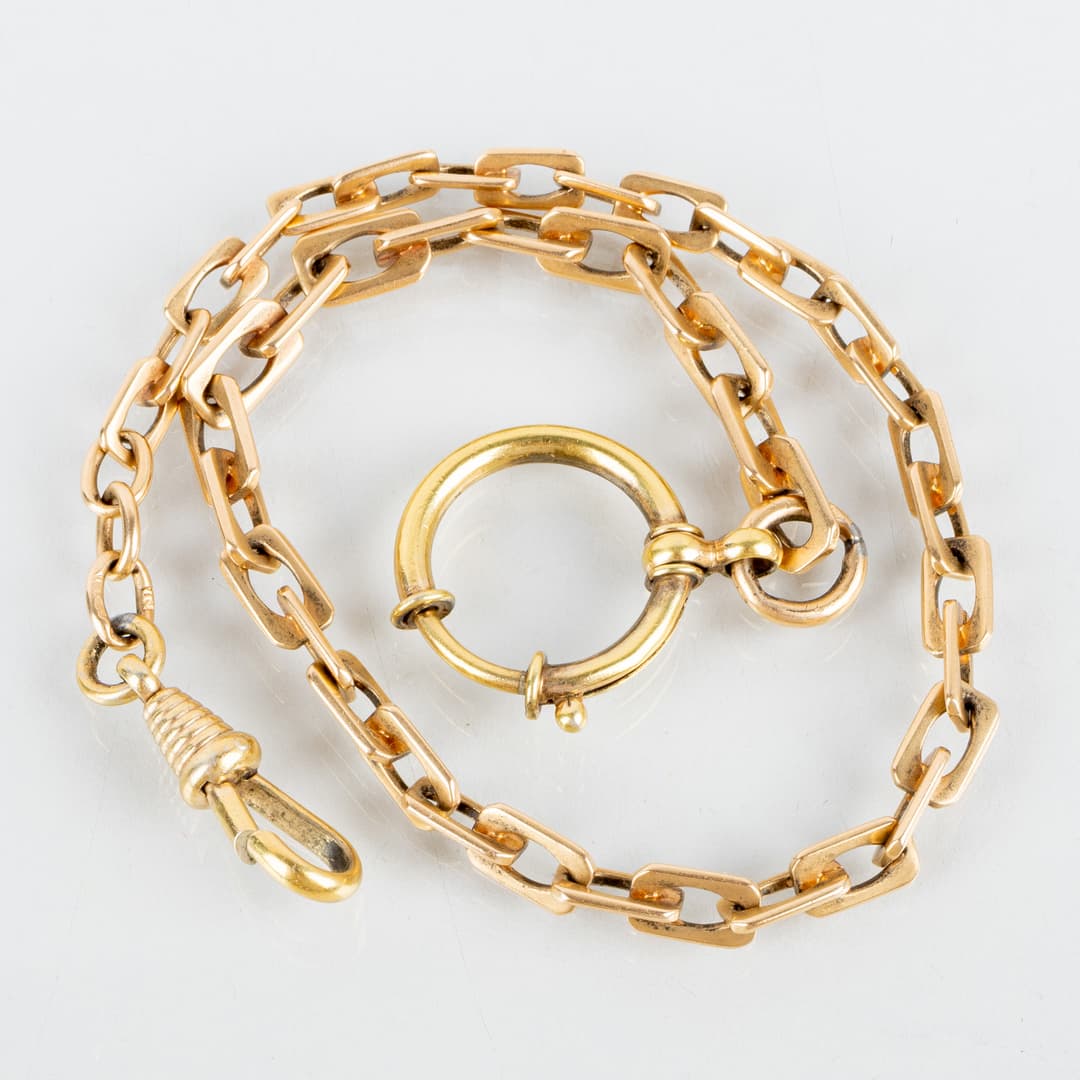 CADENA DE RELOJ, oro de 18 quilates, sellos suecos